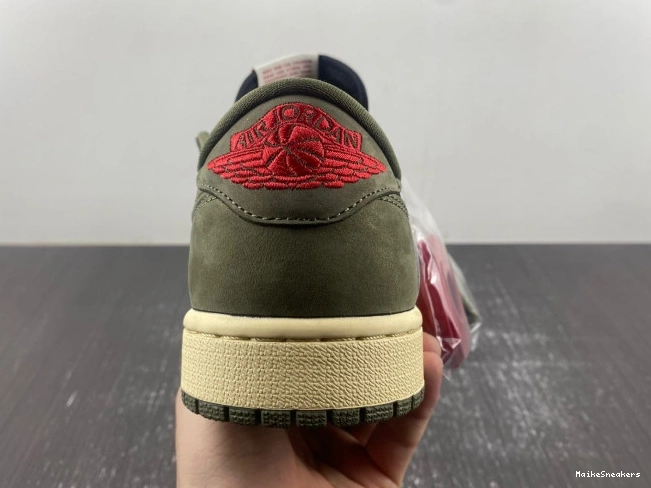 MaikeSneakers SP LOW X JORDAN AIR OG 'BLACK DM7866-002 OLIVE' TRAVIS SCOTT 1 0725